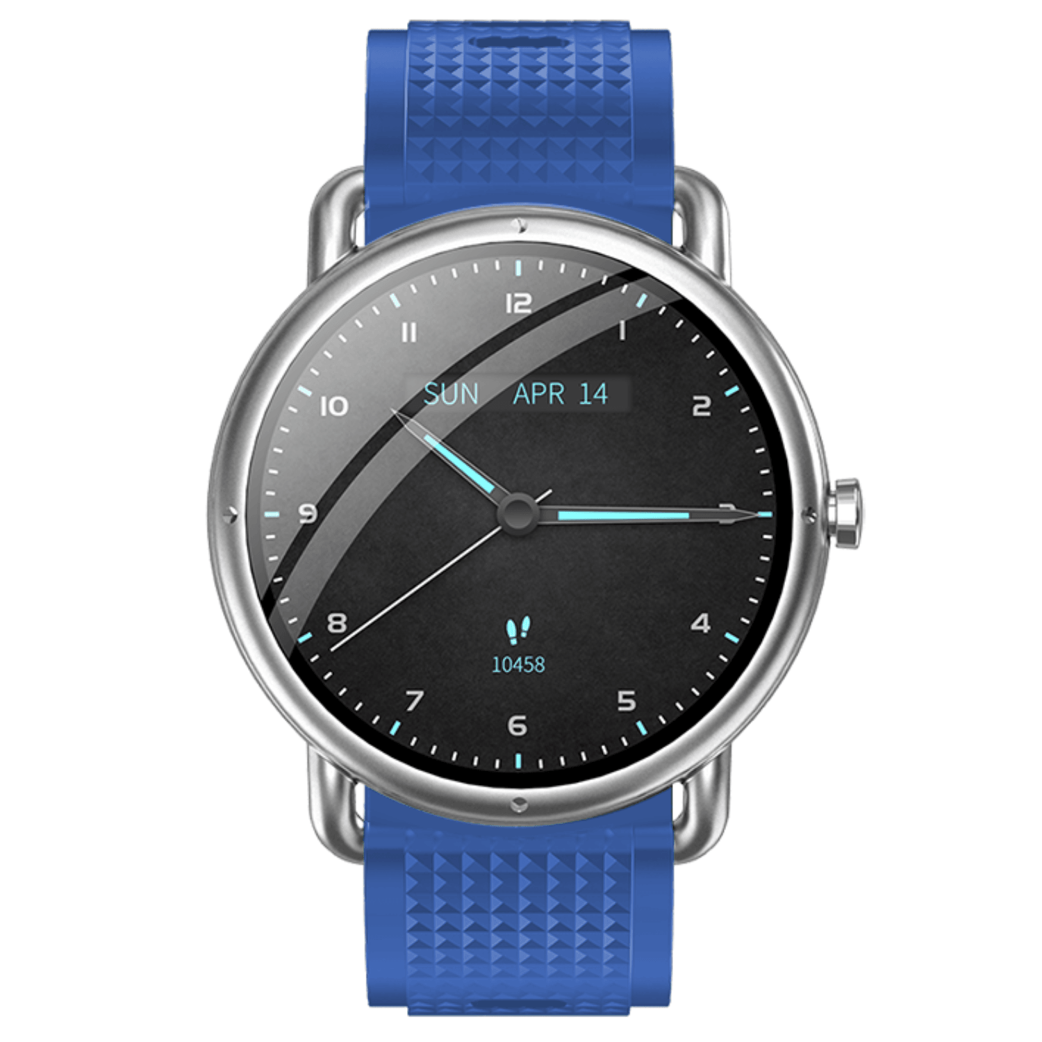 Ρολόι Smartwatch DAS4 SG65 203075076 με μπλε λουράκι από σιλικόνη.