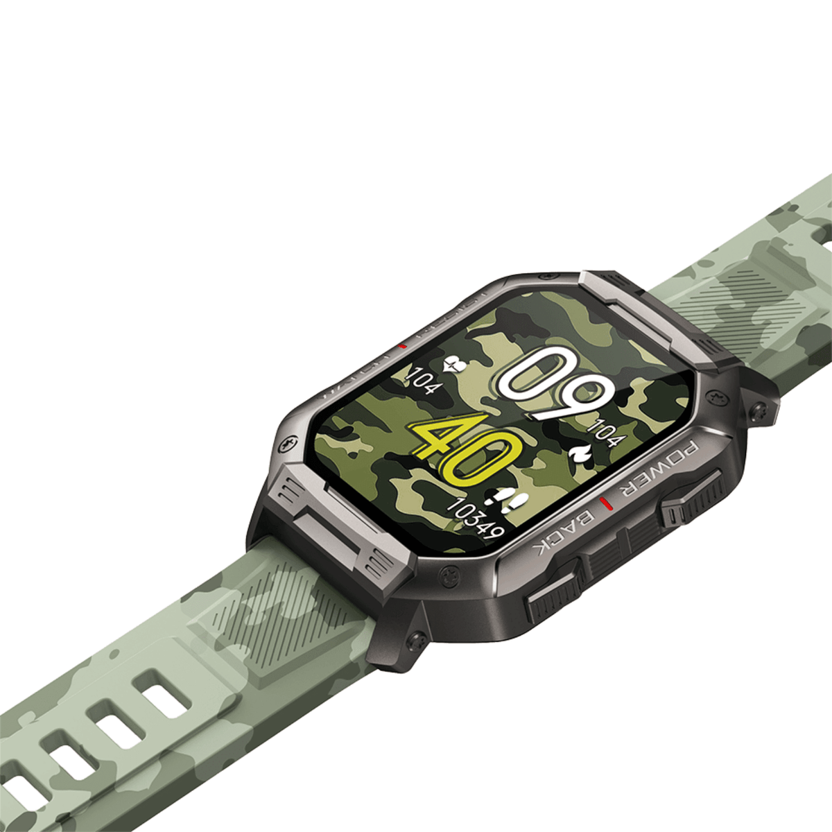 Ρολόι Smartwatch DAS4 SG35 203065032 με πράσινο στρατιωτικό παραλλαγής λουράκι σιλικόνης. 
