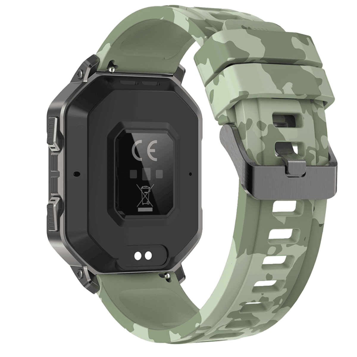 Ρολόι Smartwatch DAS4 SG35 203065032 με πράσινο στρατιωτικό παραλλαγής λουράκι σιλικόνης. 
