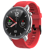 Ρολόι Smartwatch DAS4 SG24 203070062 με κόκκινο λουράκι σιλικόνης.