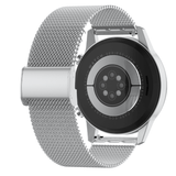 Ρολόι Smartwatch DAS4 Silver Steel SU20 203080041, πίσω όψη, με ασημί μπρασελέ ψάθα.