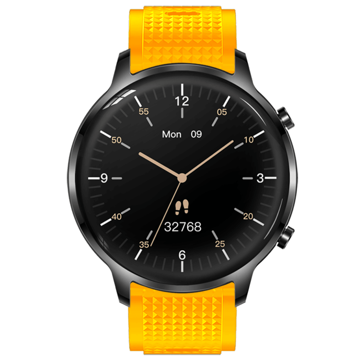 Ρολόι Smartwatch DAS4 SG20 203095024 με κίτρινο λουράκι σιλικόνης.