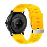 Ρολόι Smartwatch DAS4 SG65 203075074 με κίτρινο λουράκι σιλικόνης και μαύρη κάσα.
