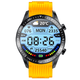 Ρολόι Smartwatch DAS4 SL13 203050314 με κίτρινο λουράκι σιλικόνης.