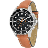 SECTOR 235 Brown Leather Strap  R3251161012 - themelidisjewels