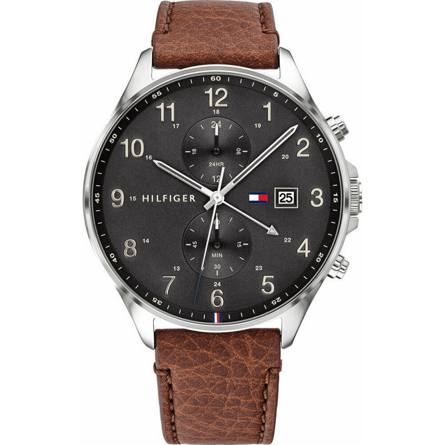 TOMMY HILFIGER Casual Brown Leather Strap 1791710 - themelidisjewels