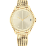 Γυναικείο ρολόι Tommy Hilfiger Delphine 1782358 με χρυσό ατσάλινο μπρασελέ και χρυσό καντράν διαμέτρου 35mm.