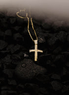 Βαπτιστικός Σταυρός για Κορίτσι MCS082 Χρυσός 14K Διπλής Όψεως με Ζιργκόν