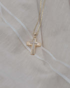 Βαπτιστικός Σταυρός για Κορίτσι CS017 Χρυσός 14K με Ζιργκόν
