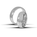 Λευκόχρυσες Βέρες Γάμου 6 mm Λουστρέ WR230