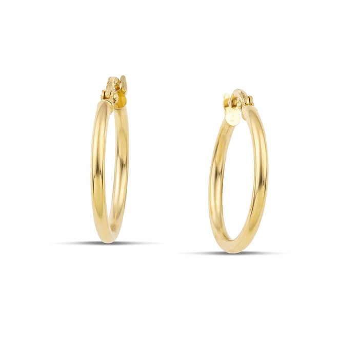 Χρυσά σκουλαρίκια κρίκοι Κ14 κλασσικοί