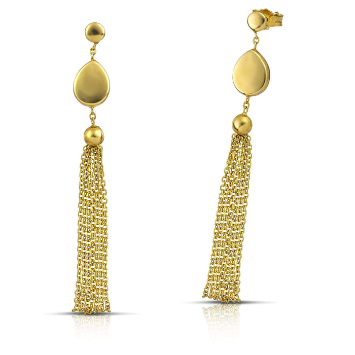 Χρυσά σκουλαρίκια Κ14 κρεμαστά EG0603.045