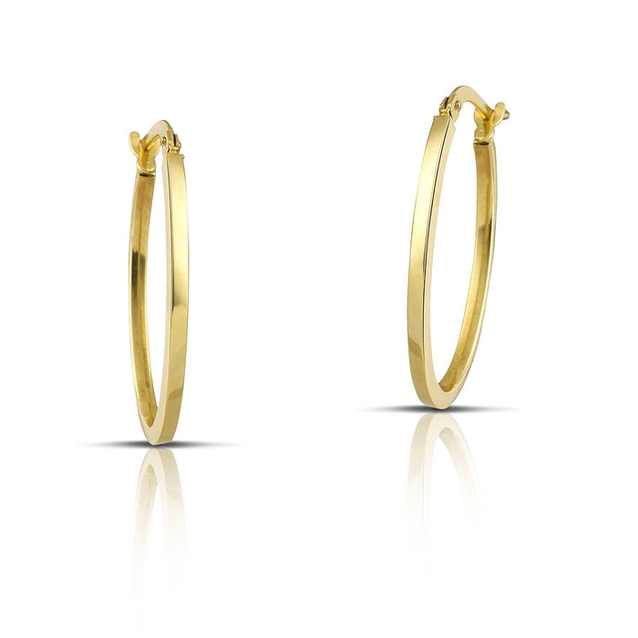 Χρυσά σκουλαρίκια Κ14 κρίκοι EG0603.036