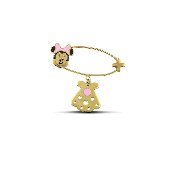 Χρυσή παραμάνα 9Κ Minie με σμάλτο WSP0702.020