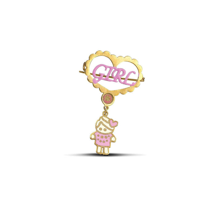 Χρυση παραμάνα Κ9 με κορίτσι WSP0702.001