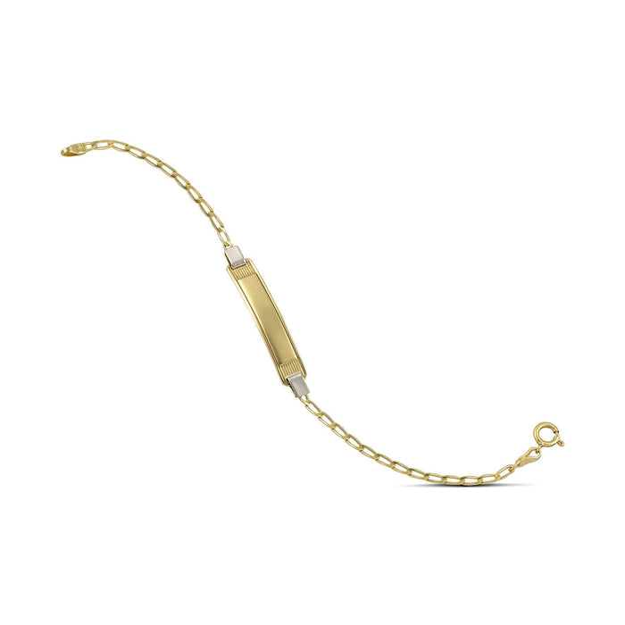 Χρυσό βραχιόλι ταυτότητα Κ14 KJ0903.005