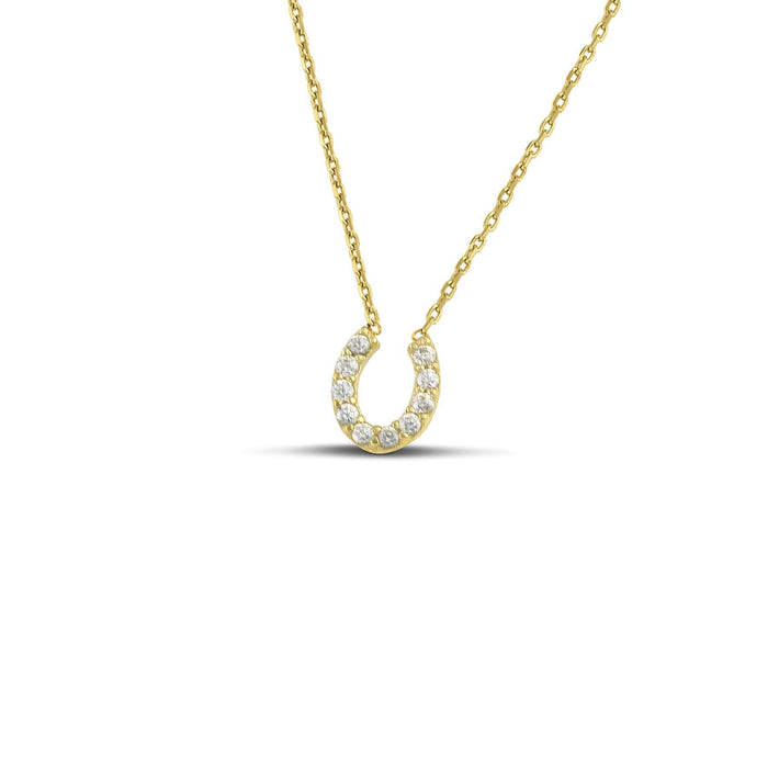 Χρυσό κολιέ Κ14 Πέταλο με Ζιργκόν.