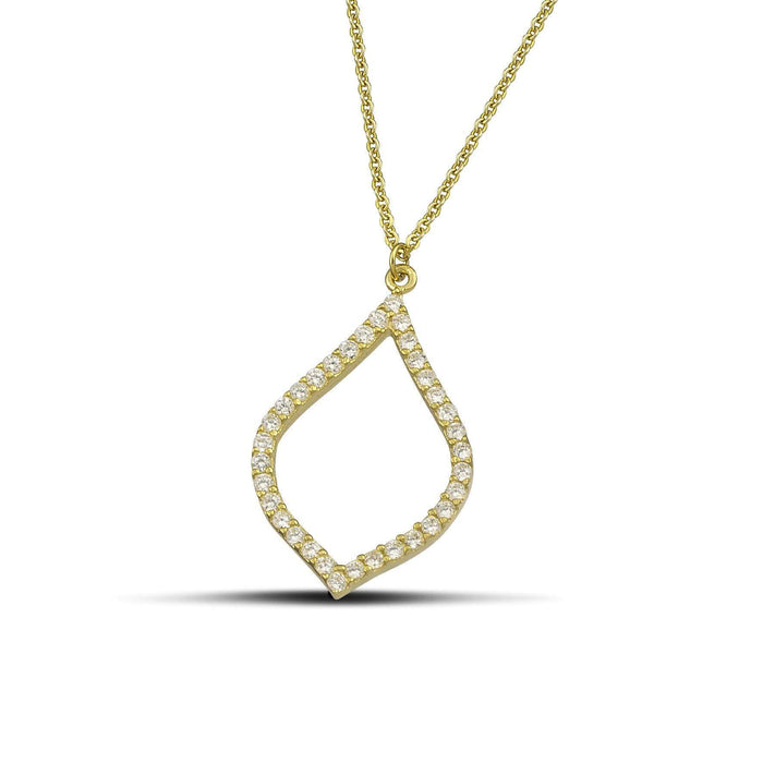 Χρυσό κολιέ Κ9 με πέτρες